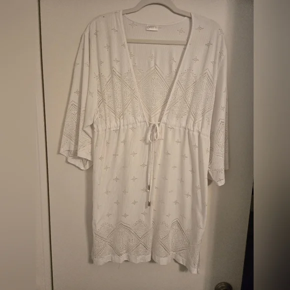 Dottie White Eyelet Swim Cover-Up - Picture 4 of 4